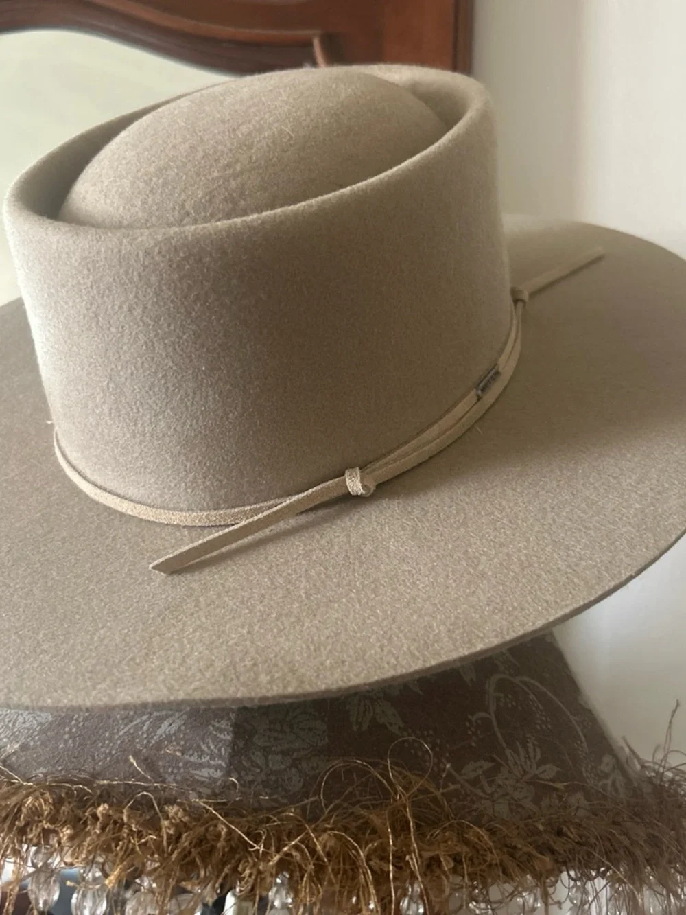Brixton Tan Wool Felt Rancher Hat